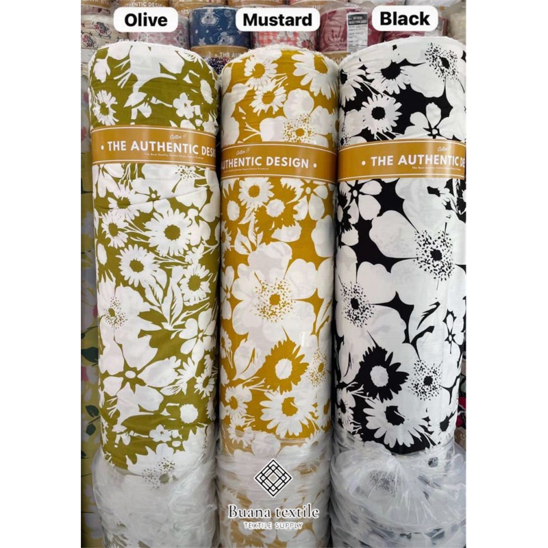 Kain Katun Rayon Viscose Premium | Kain Rayon Motif Premium | Kain Katun Rayon Meteran | Kain Katun 