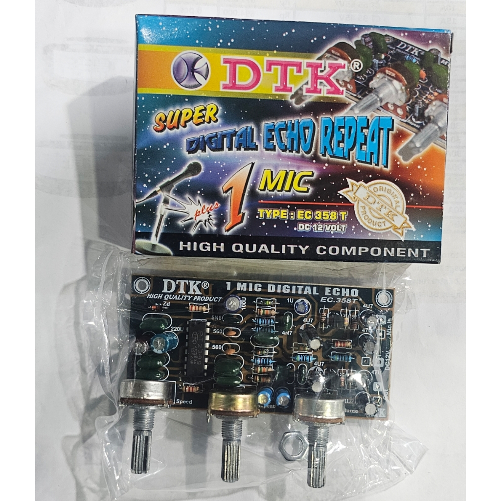 KIT ECHO DTK 1MIC. DIGITAL ECHO REVERB 1 MIC