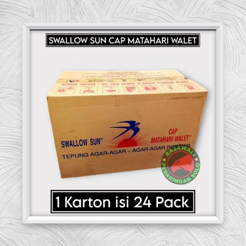 

AGAR AGAR SWALLOW SUN CAP MATAHARI WALET 1 KARTON ISI 24 BOX