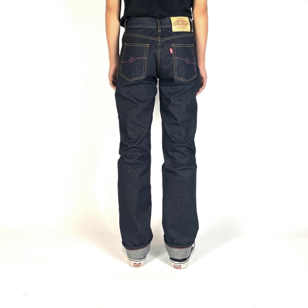 Flozy Ozora 16oz Celana Denim Pria 16oz Raw Selvedge Deep Indigo Model Ozora 16oz Raw Denim Selvedge