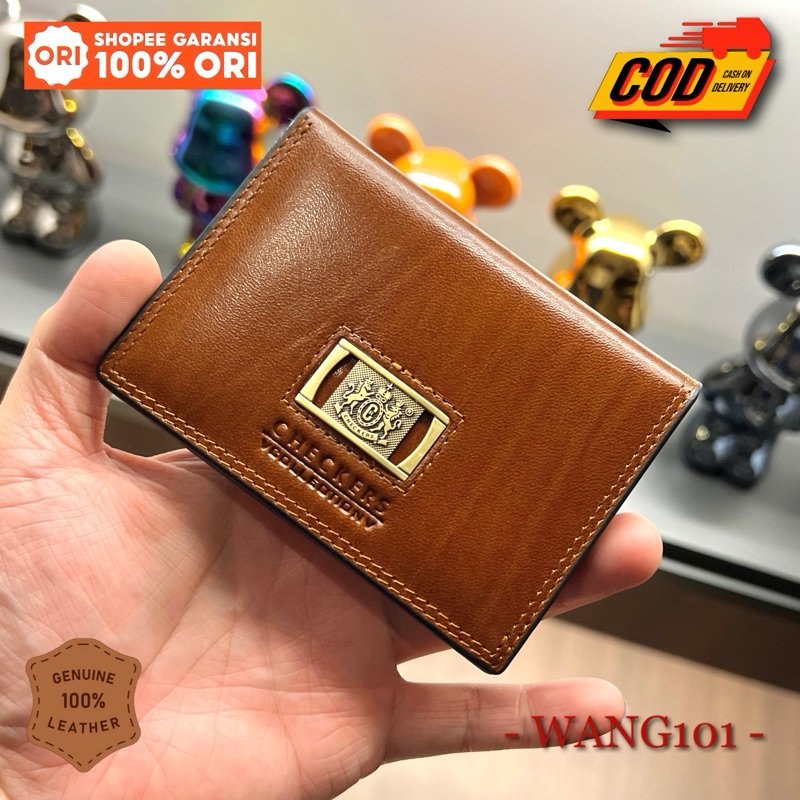 WANG101 -- Dompet Kulit CHECKERS 50N Original - Jaminan Asli atau Uang Kembali