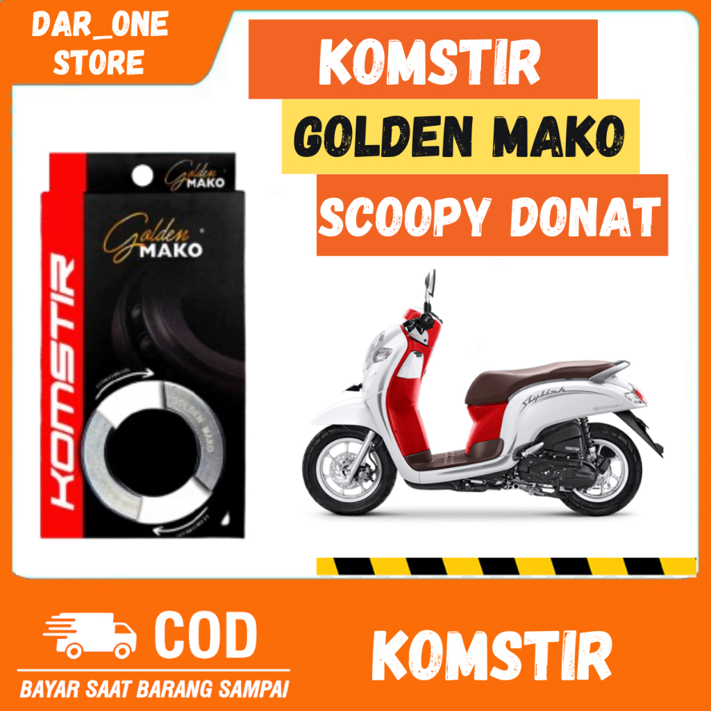 KOMSTIR GOLDEN MAKO HONDA SCOOPY DONAT K16 ORIGINAL