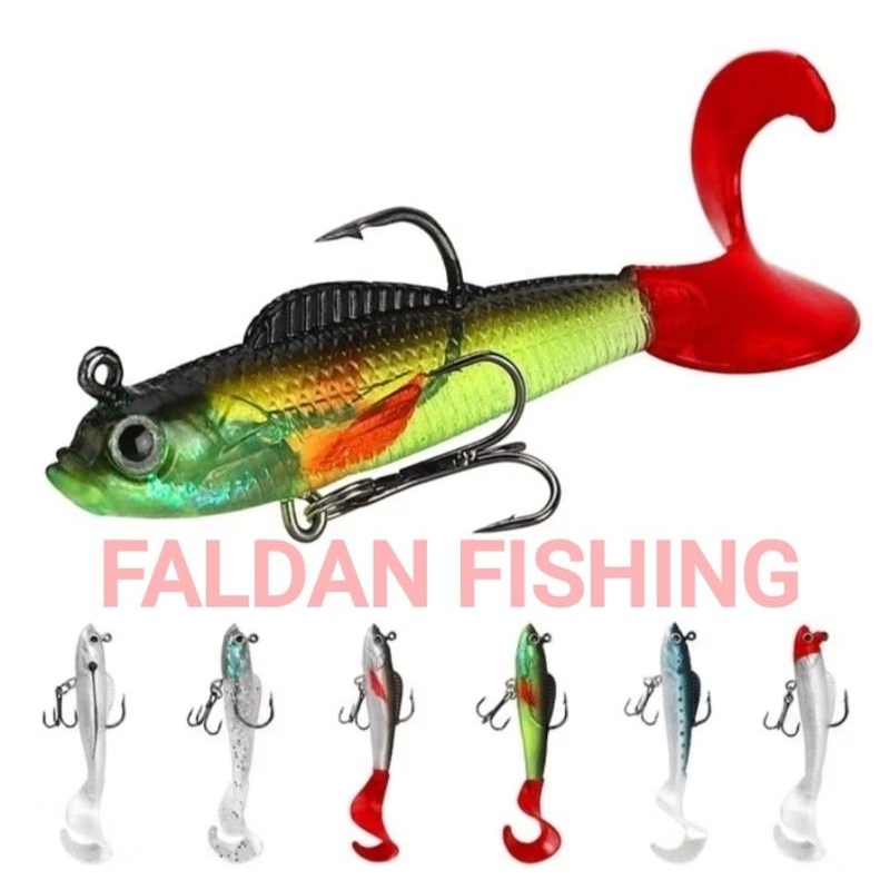 Umpan Ikan Ekor Panjang Soft Lure 9 cm 9,5 Gr