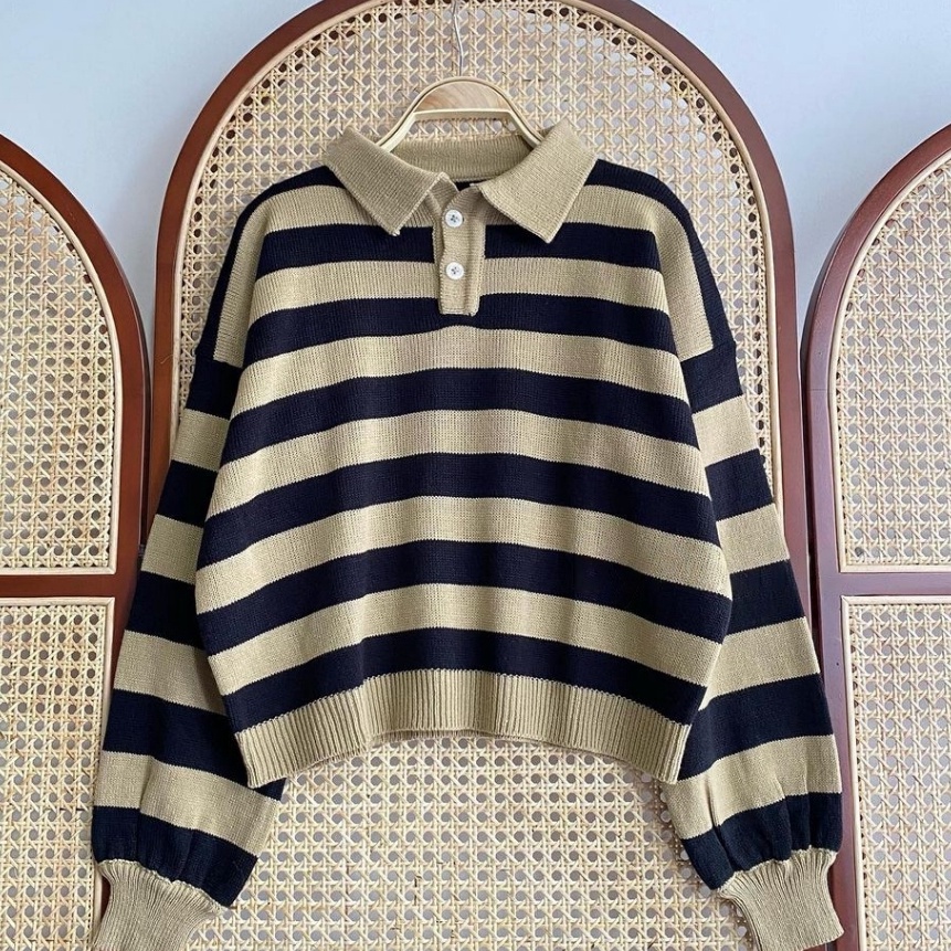 Premium SWEATER RAJUT POLO WANITA CROP BLASTERATASAN RAJUT WANITA KERAH POLO WANITA