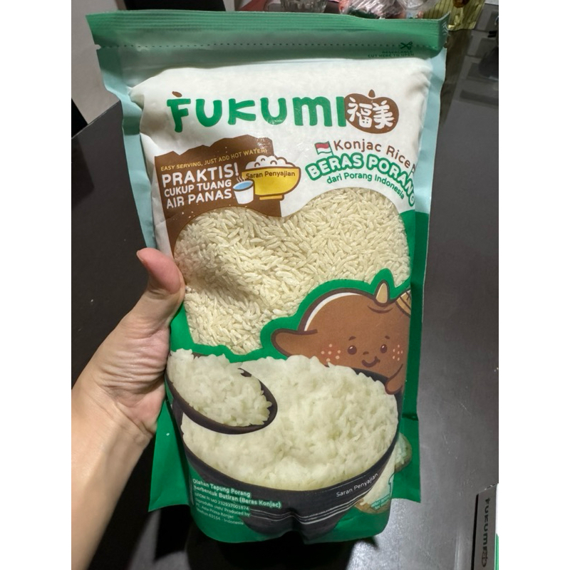 

FUKUMI Beras Porang 1 Pouch & 1 Box Sachet - Shirataki / Konjac Rice