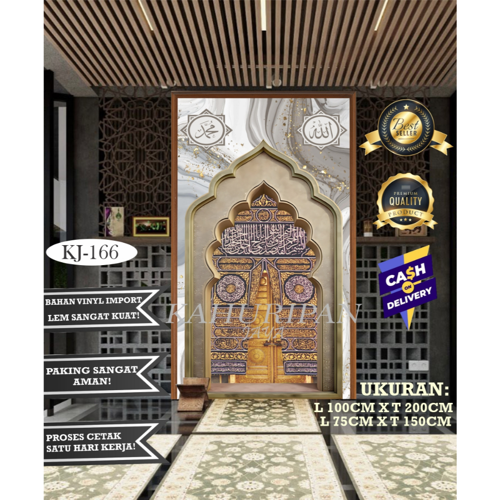 BISA CODMihrab Mushola Rumah Stiker Mihrab Wallpaper Mihrab Mushola Rumah Sticker Mihrab Mushola Rum