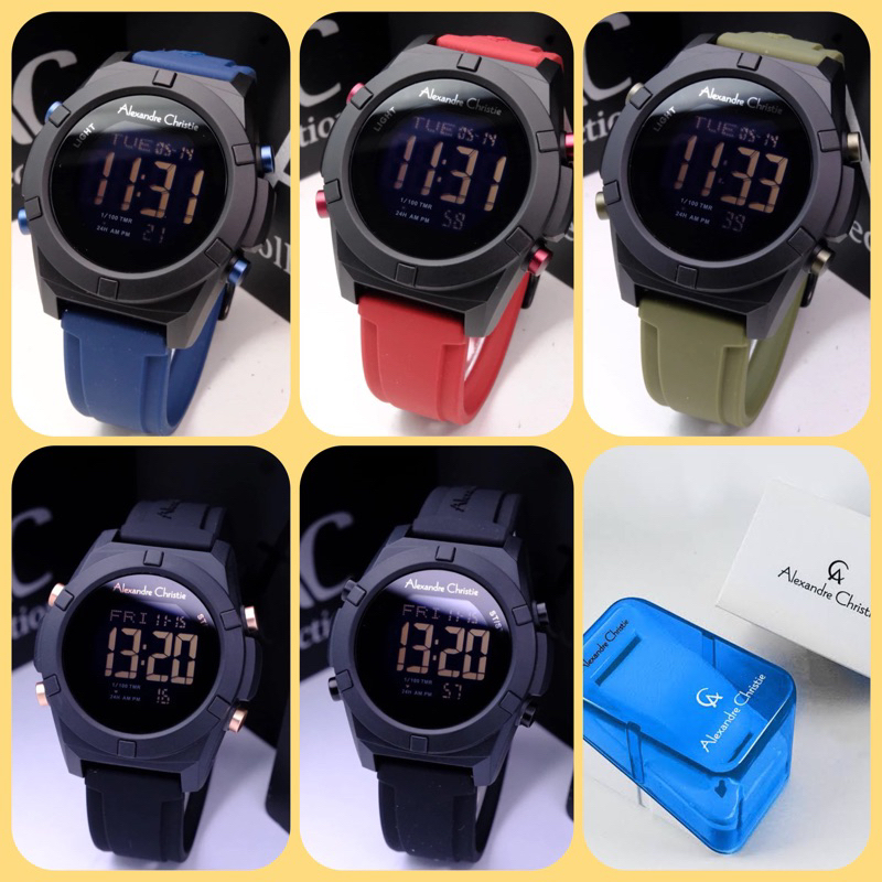 RB JAM TANGAN PRIA ALEXANDRE CHRISTIE AC 9371 MH / AC9371 / 9371 ORIGINAL DIGITAL GARANSI RESMI