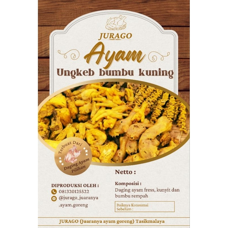 

ayam ungkeb bumbu kuning varian ekonomis