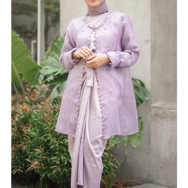 One Set Kebaya Organza & Rok lilit | Kebaya Wisuda