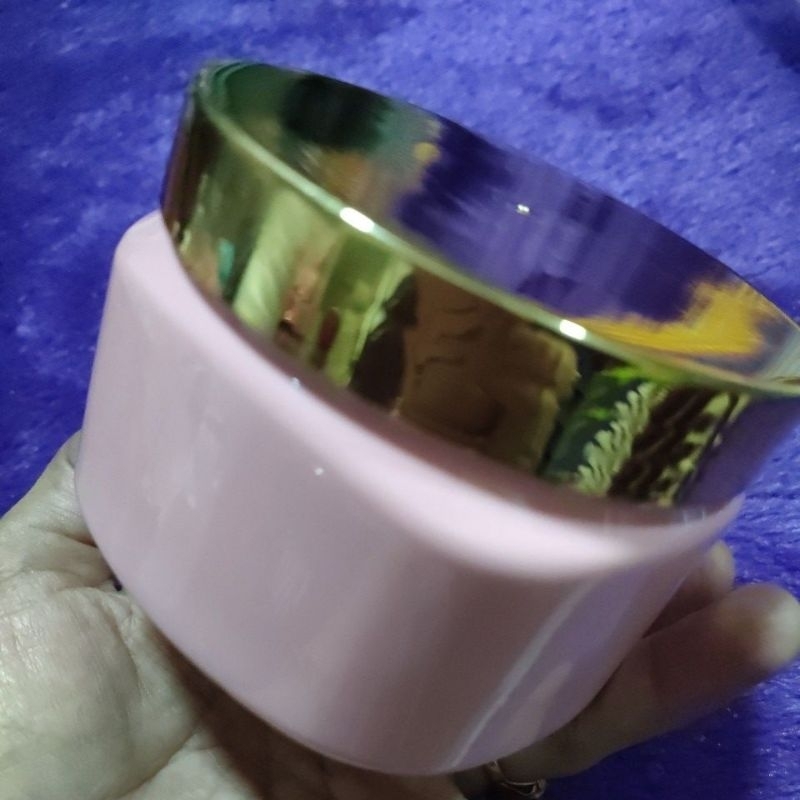 pot lulur 250g pet pink gold