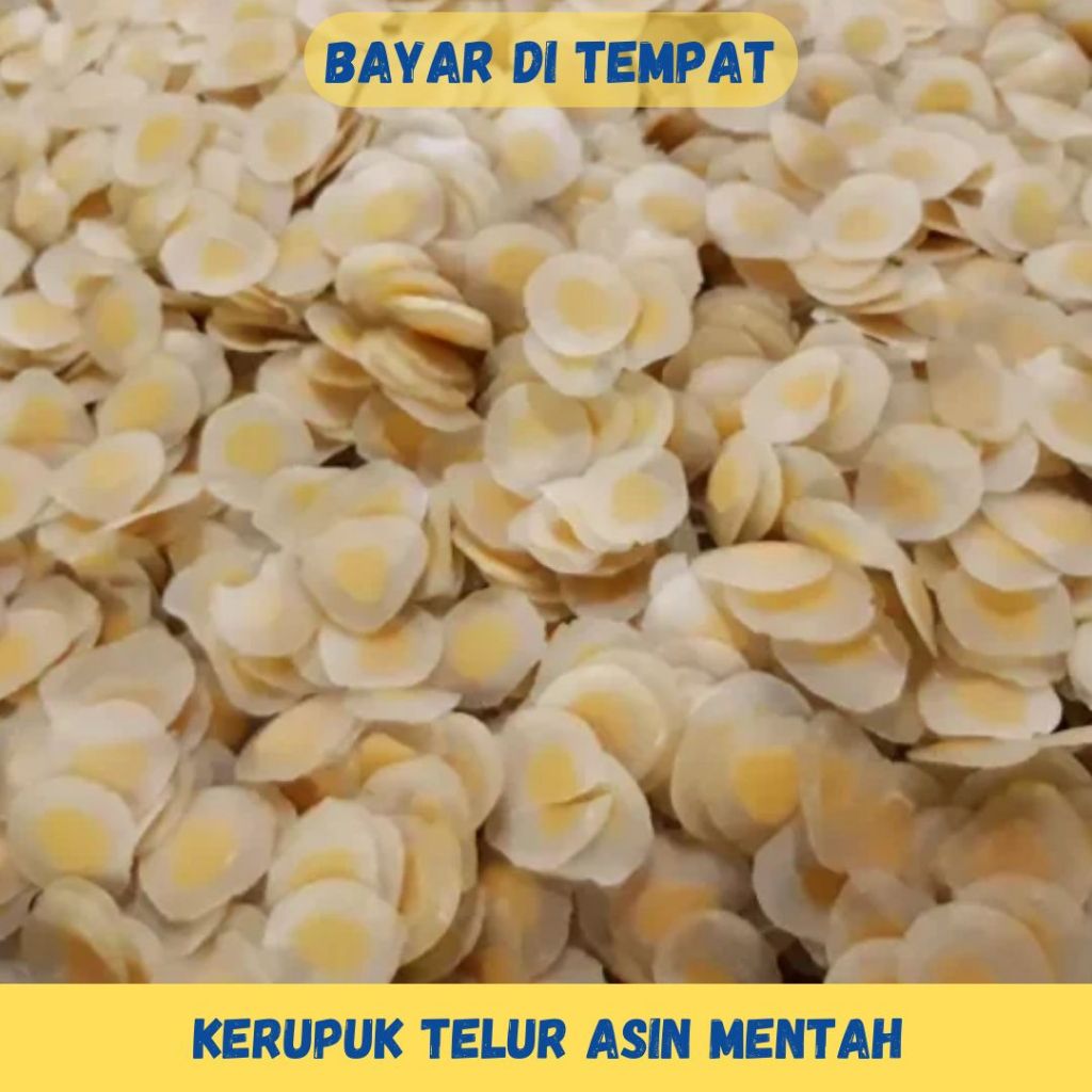 

Kerupuk Telur Asin Palangkaraya - Kerupuk Telur Asin Mentah - 250 Gram - Yogies - Kerupuk Telur Asin Special