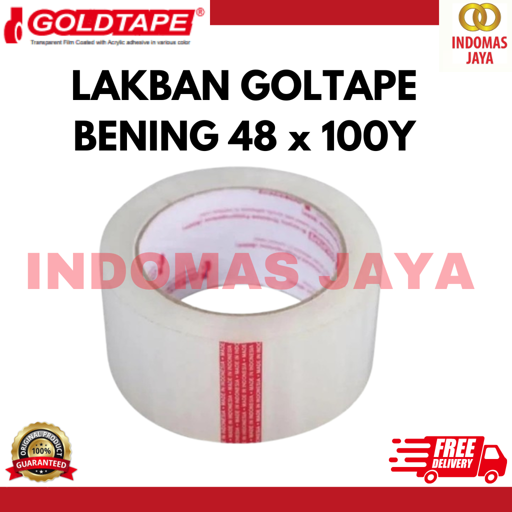 

LAKBAN GOAL TAPE 45 MM 2 INCH X 100 YARD BENING (HARGA PER PCS)