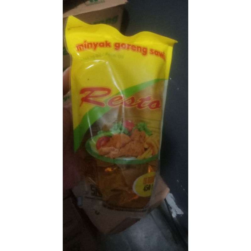 

minyak resto kemasan pouch 450ml