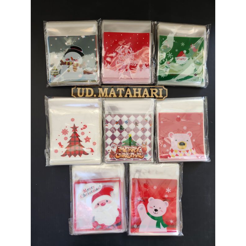 

OPP Cookies 10x10 / Plastik Kue Kering / Packaging Cookies / Plastik / Upp Motif Natal / Packaging Marry Christmas Natal / Kemasan Cookies Lucu Karakter
