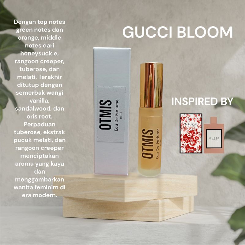 PARFUM INSPIRED BY GUCCI BLOOM, WANGI MELATI SEGAR, PARFUM TRAVEL SIZE 10 ML, PARFUM MINI WANGI TAHA
