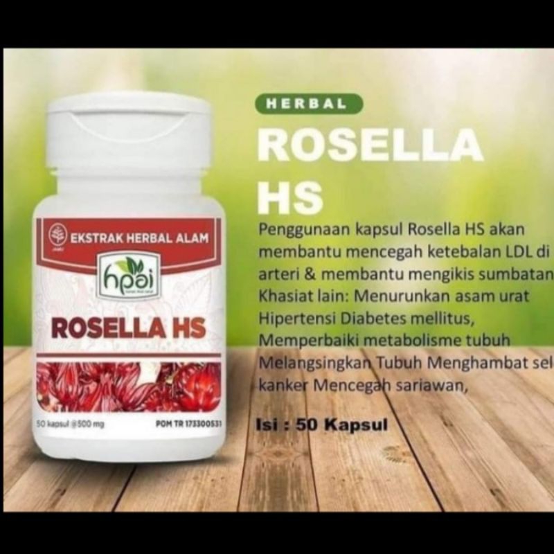 HNI (HPAI) ROSELLA HS 50 Kapsul - Herbal Hipertensi Obesitas Kolesterol