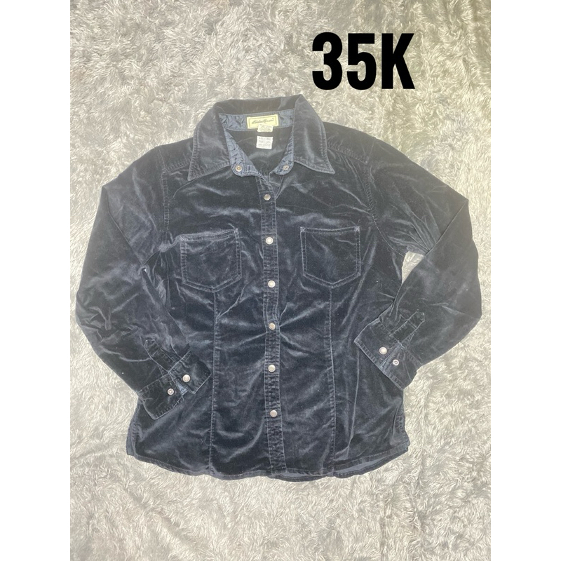 Jacket/Outer/Kemeja hitam bludru