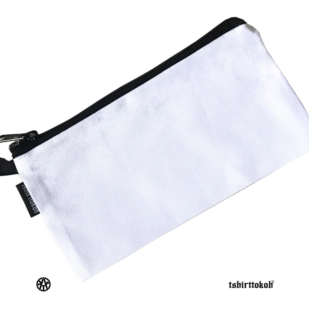 Tshirttokoh - Pouch Kanvas Putih Polos