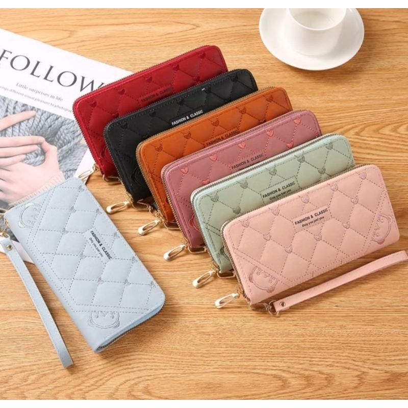 3M_ COD / DOMPET PANJANG WANITA MULTIFUNGSI FASHION IMPORT RESLETING / DOMPET PANJANG TERBARU / DOMP