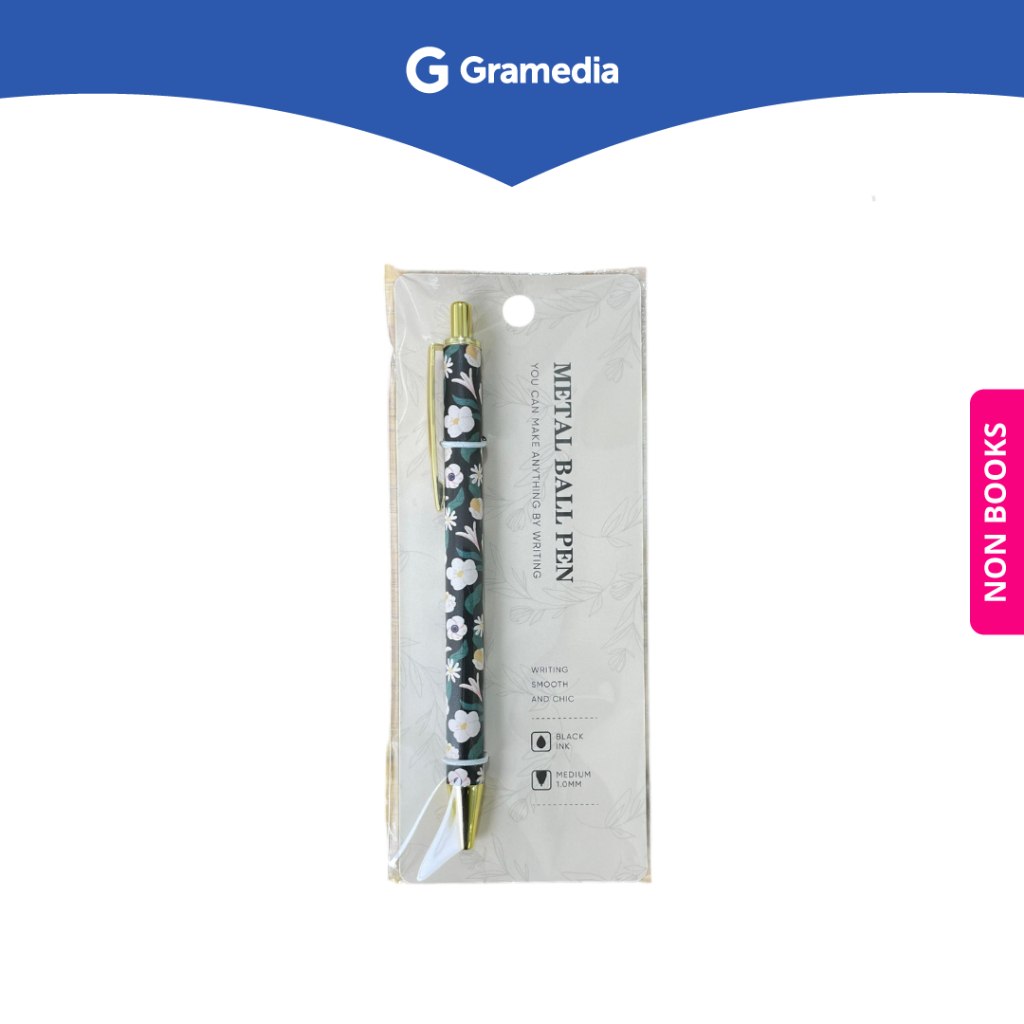 

Gramedia Depok - KAKO CLICK PEN METAL FLOWER BLACK WHITE KKFLW-01
