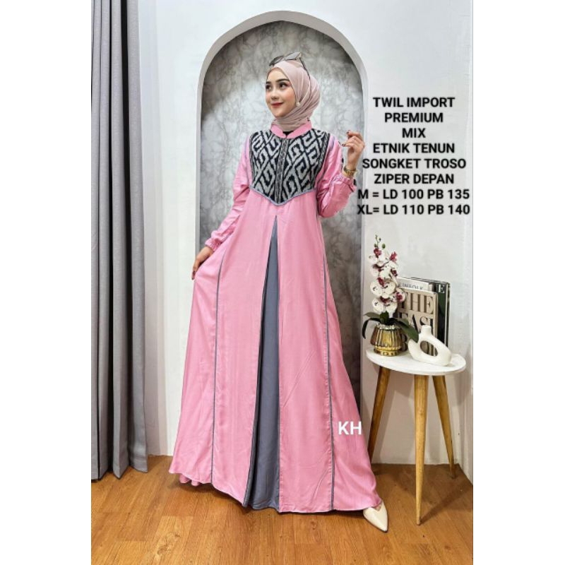 GAMIS TWILL IMPORT MIX TENUN TROSO GAMIS TWILL KHAURA BATIK ORI TWILL BUKAN RAYON / CANDI MEKAR