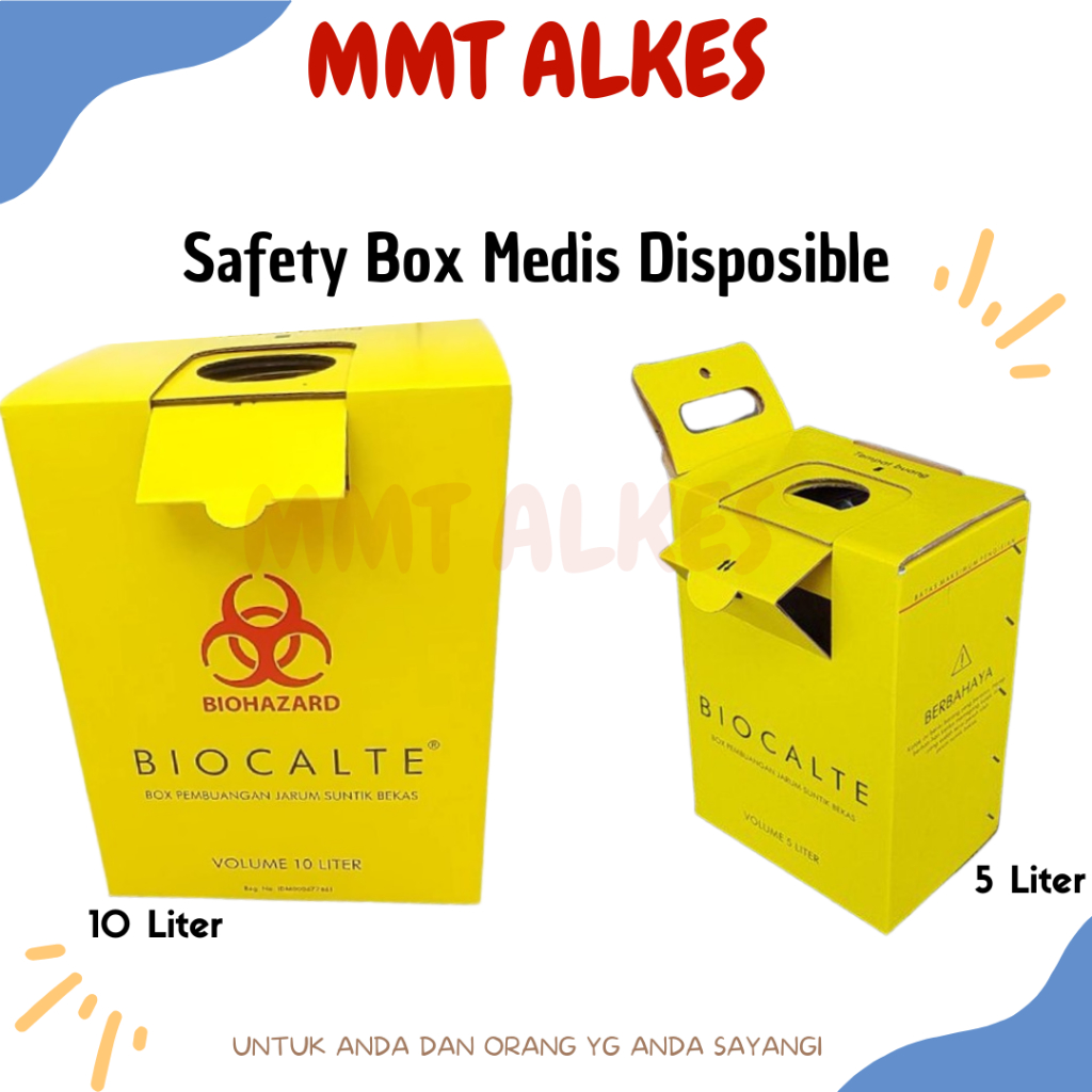 Tempat sampah medis ~ safety box BioCalte