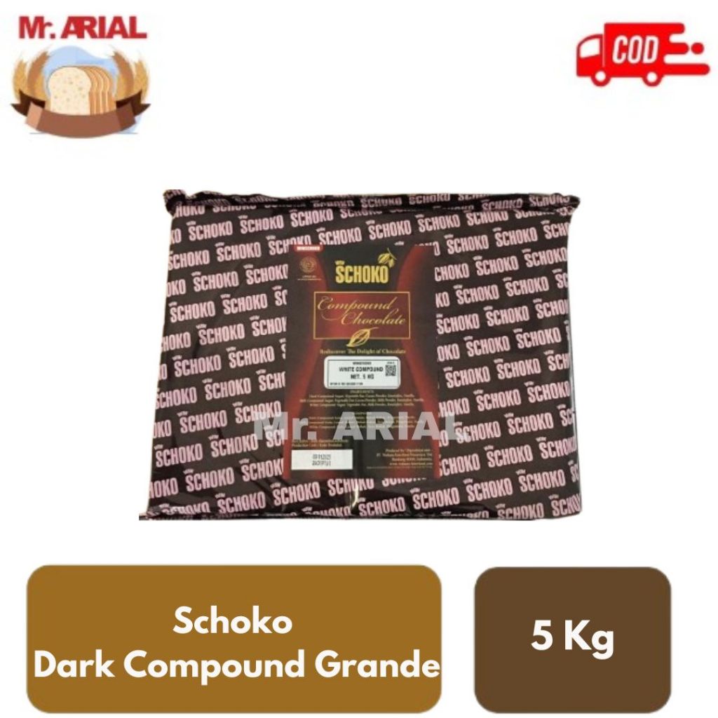 

SCHOKO Dark Compound Chocolate Block Grande - 5 Kg / Coklat Batangan