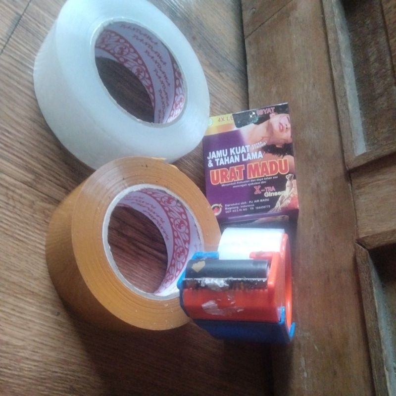 

dijual lakban bermerek Uka uka serbuk ori isi 10