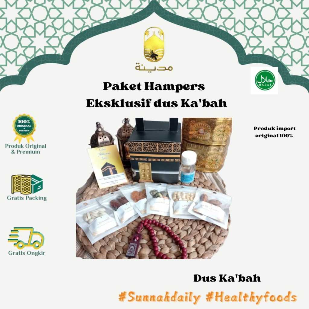 

PAKET HAMPERS EKSKLUSIF DUS KA'BAH - MADINAOFFICIAL