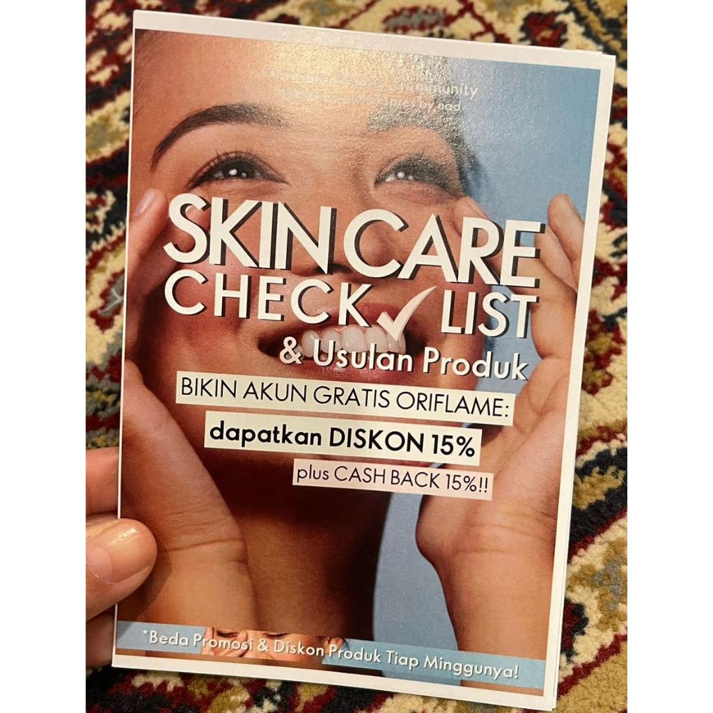 

Flyer Skin Care Check List buatan Mb Nad (PO)