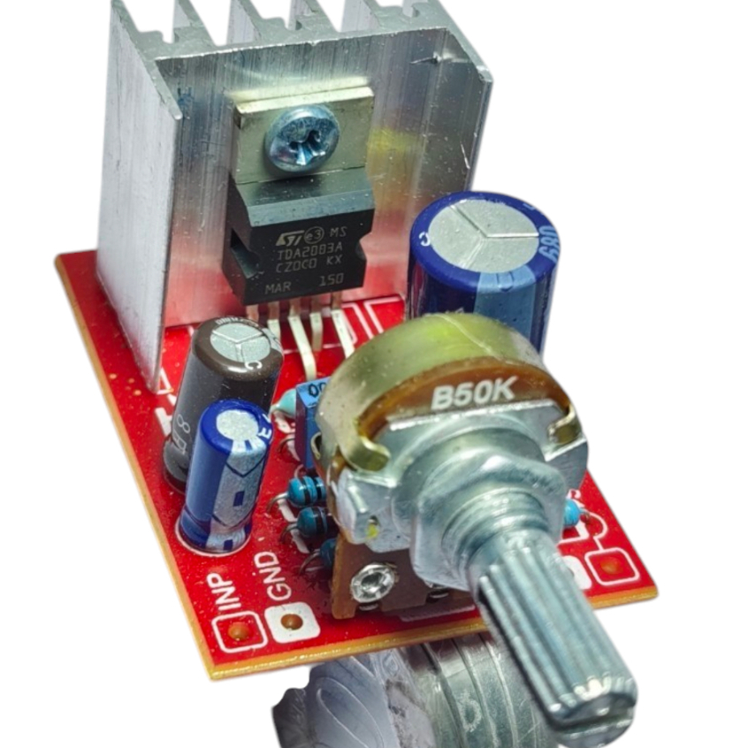 Kit Power TDA 2003 Tda2003 mini amplifier 12 volt mono plus potensio ampli