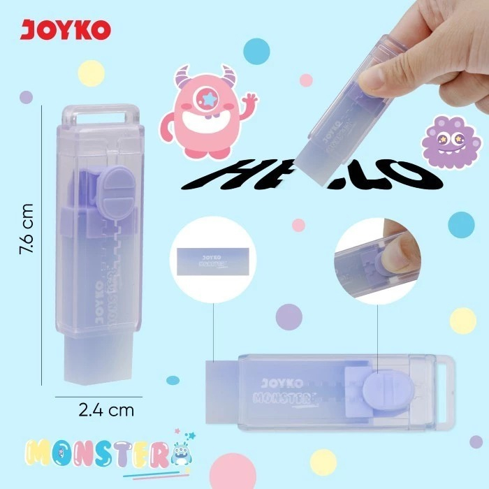 

Penghapus Eraser Joyko ER-147 Hi Monster Free Refill 1 Pc
