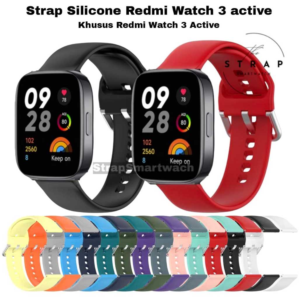 Strap Silicone Redmi Watch 3 Active Tali Polos Redmi Watch 3 Active