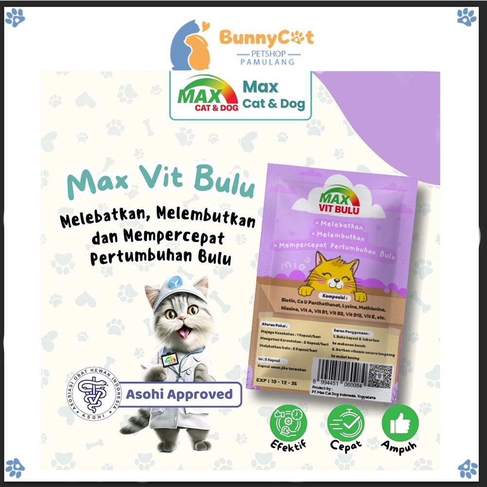 Vitamin Bulu Kucing MAX VITAMIN BULU