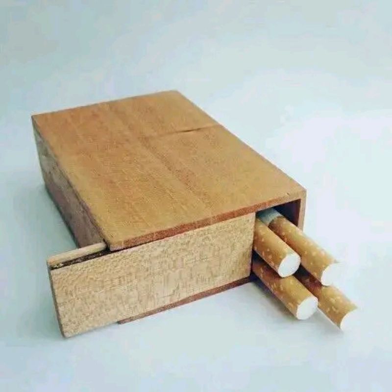 wadah kotak kayu jati asli