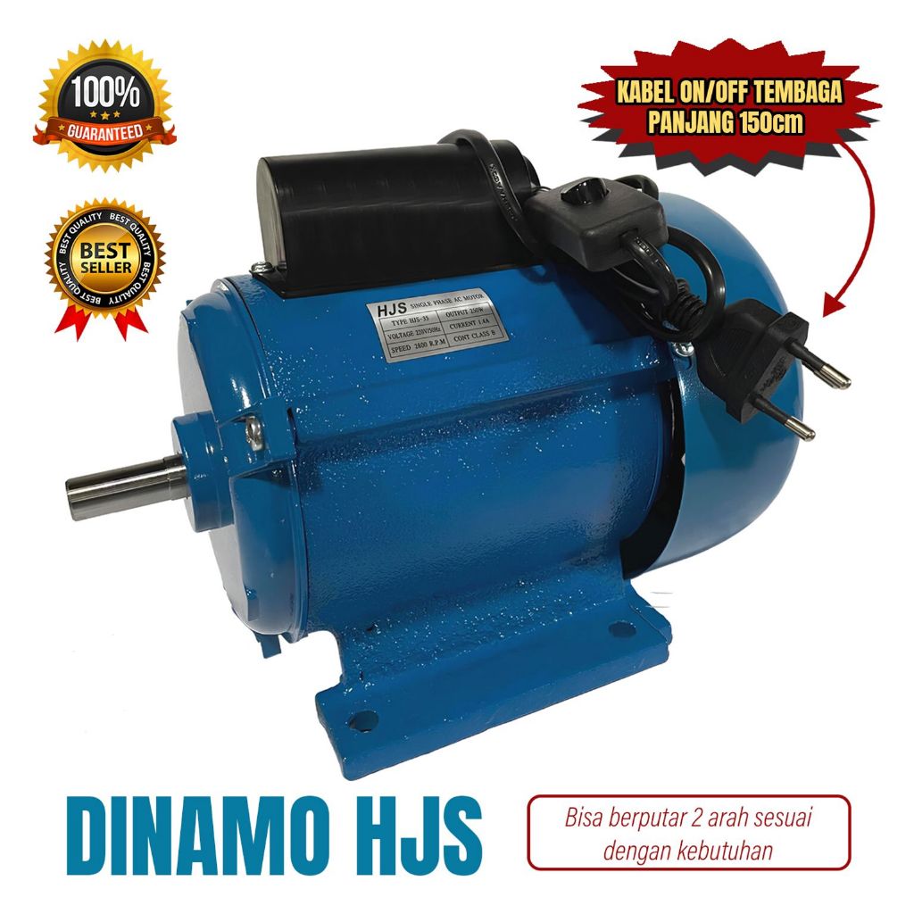 Dinamo HJS Body Cor Biru / Dinamo Parut Kelapa + Saklar HJS Body Cor / Dinamo HJS / Dinamo Parutan /