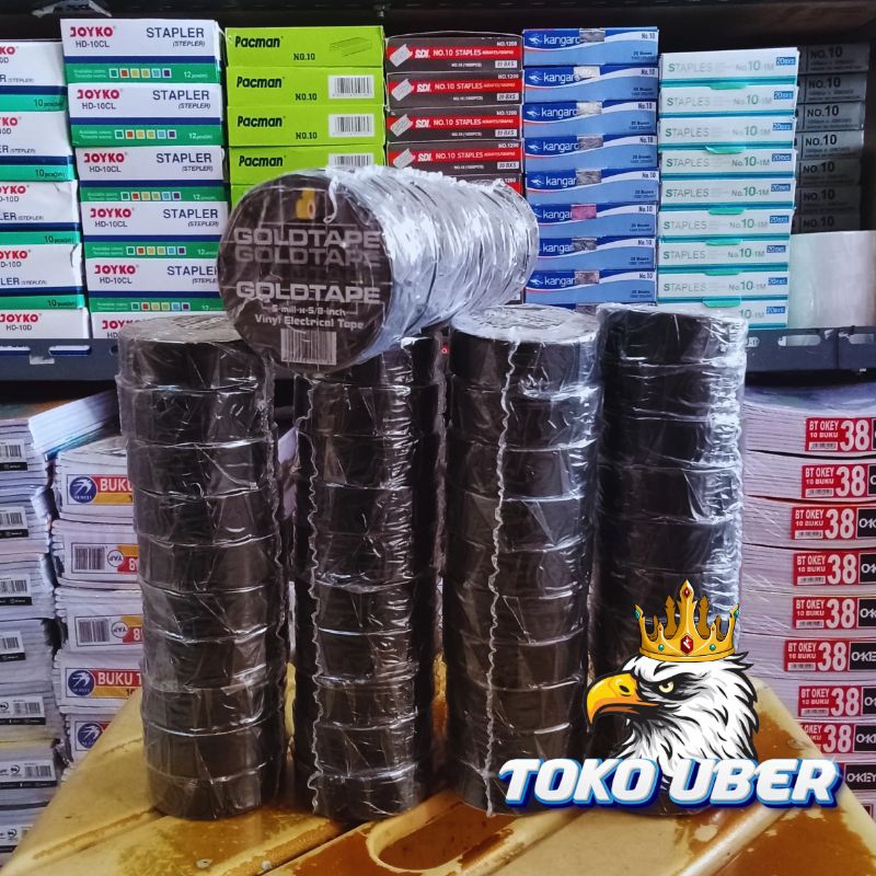 

Isolasi Goldtape Vinyl Electrical Tape 1 Slop Isi 10pcs