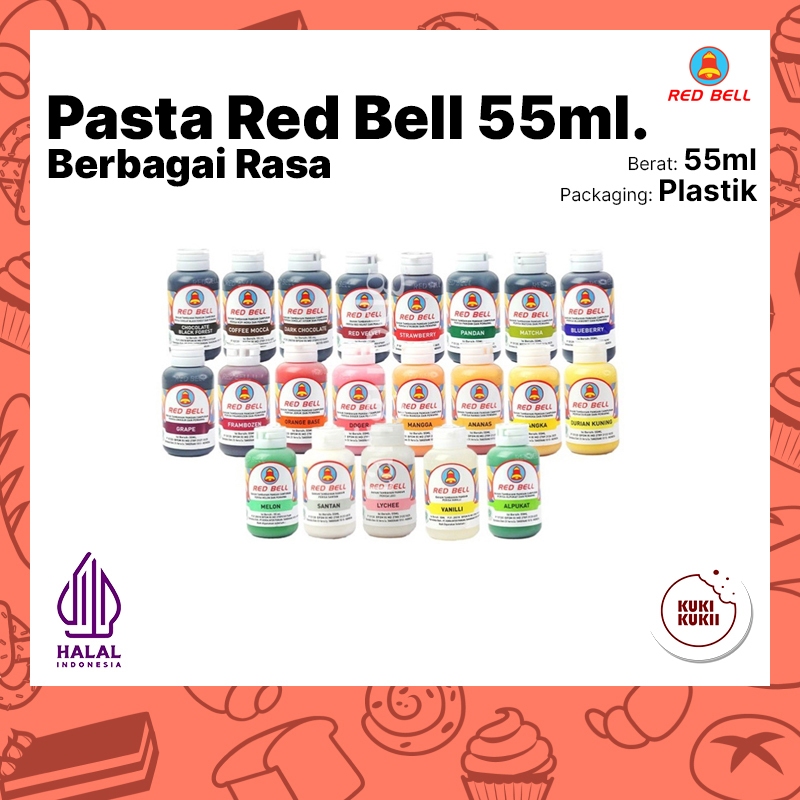 

Pasta RED BELL 55ml | RED BELL Pasta Perisa Pewarna Makanan 55 ml