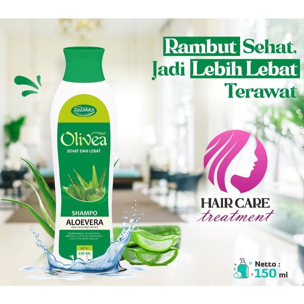 Olivea Aloevera Shampo Rambut Kering Rontok Shampoo Aloe Vera Sampo Lidah Buaya Asli ORIGINAL 150ml