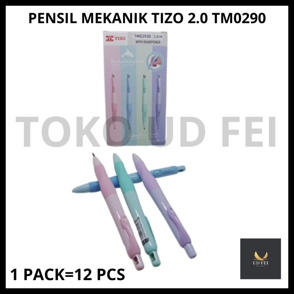 

(1 PACK=12 PCS) PENSIL MEKANIK TIZO TM02930/ PENSIL MEKANIK TIZO 2.0/ MECHNICAL PENCIL TIZO 2.0