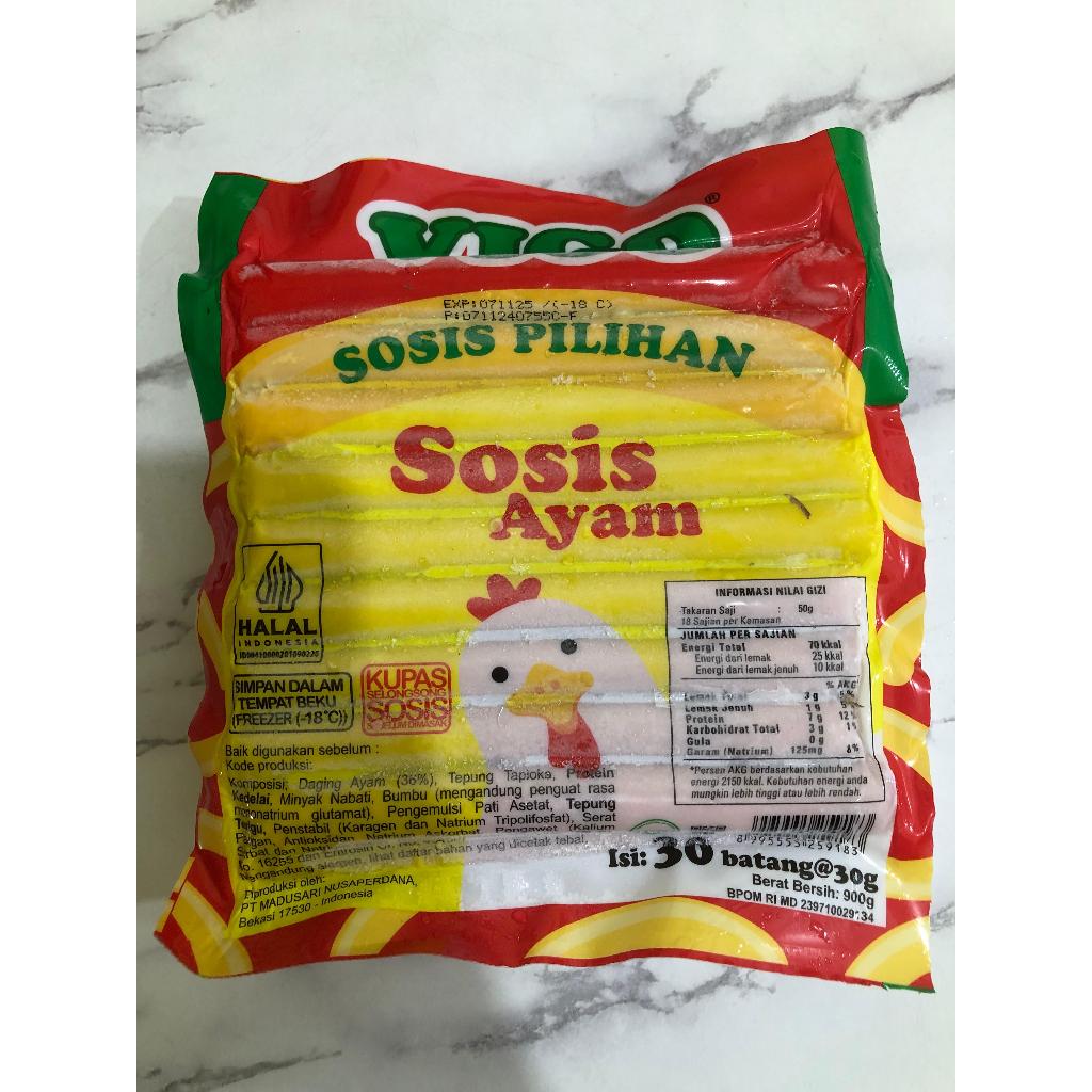 

Vigo Sosis Ayam 900Gr isi 30 Batang