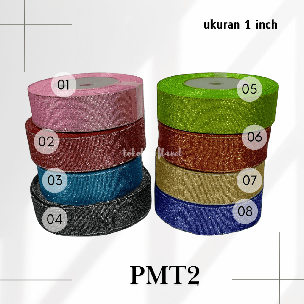 

Pmt2 Pita Glitter Uk 1 Inch Per Roll 20 Yard