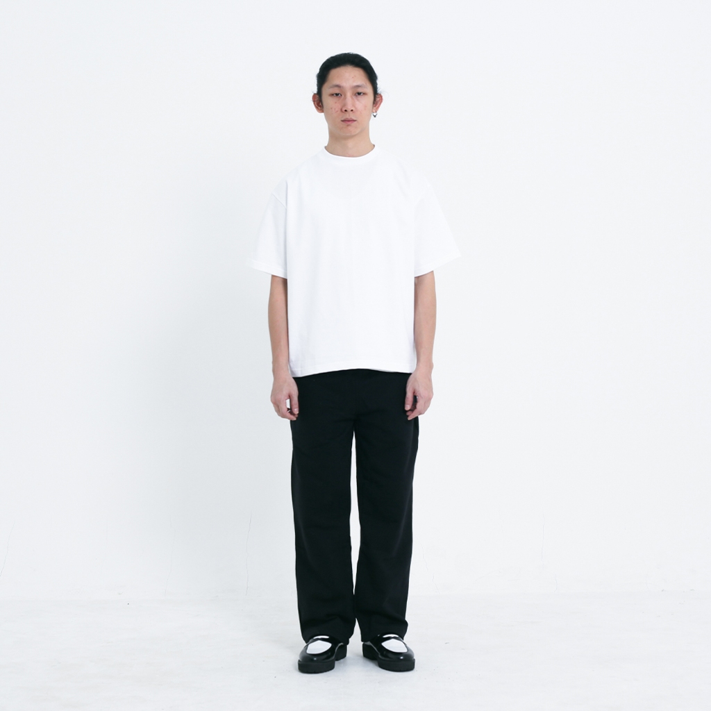 All Around Faded Boxyfit Tshirt White 235GSM