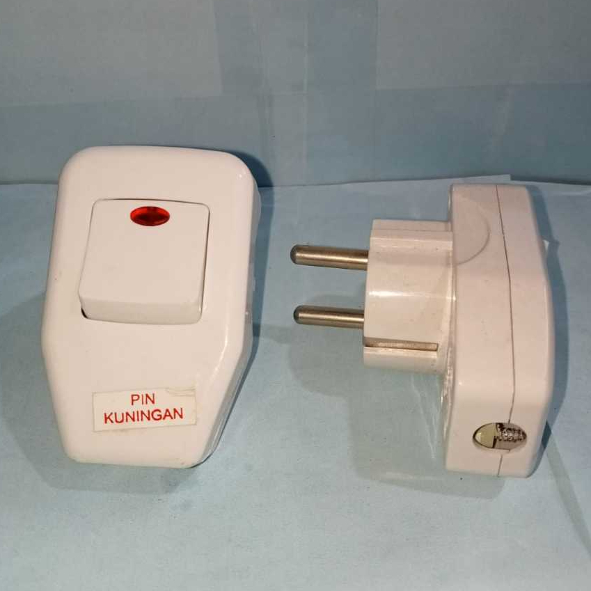 Steker Saklar Lampu On Off / Colokan Listrik On Off