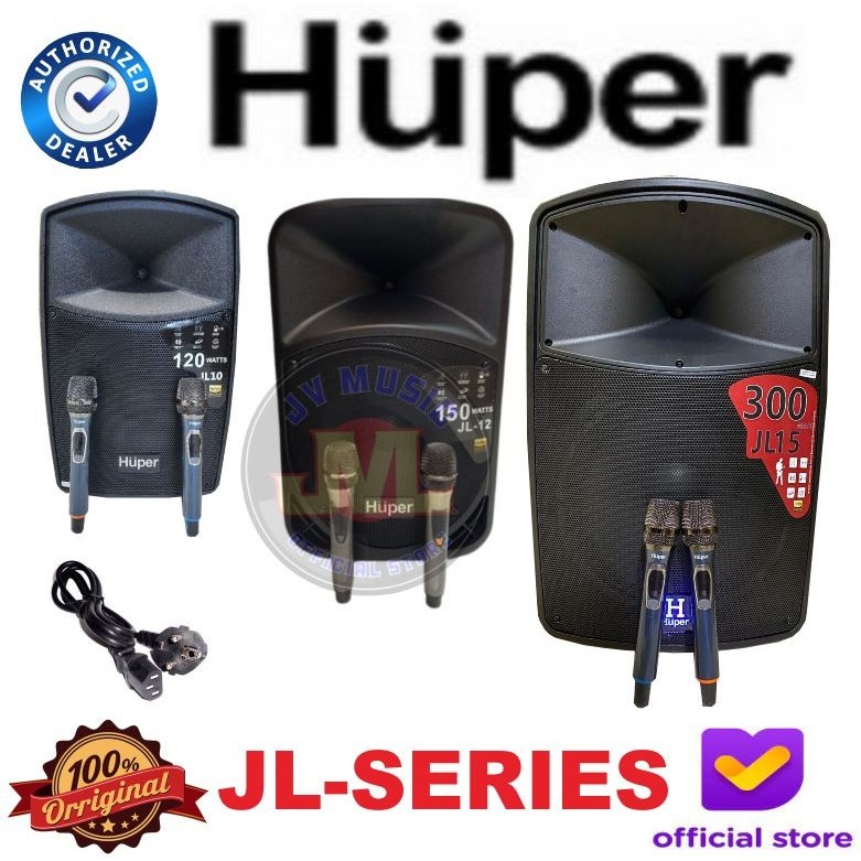 Huper JL10 JL12 JL15 Speaker Portable Aktif Huper Jl-10 JL-12 JL-15 Original