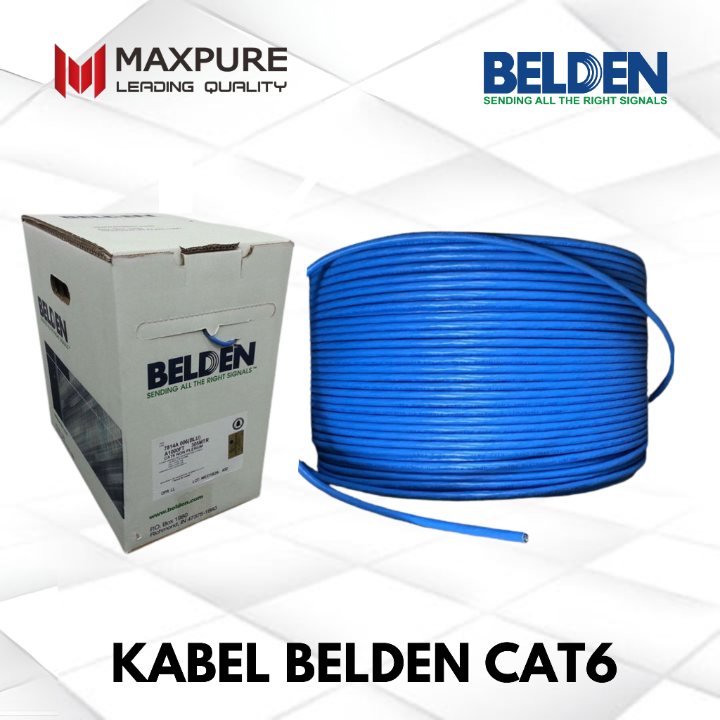 Kabel LAN BELDEN CAT6 305 Meter Kabel UTP LAN CAT6 1 Roll 305 Meter outdoor