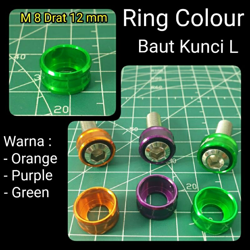 Ring monel baut 12 M8 ring baut variasi