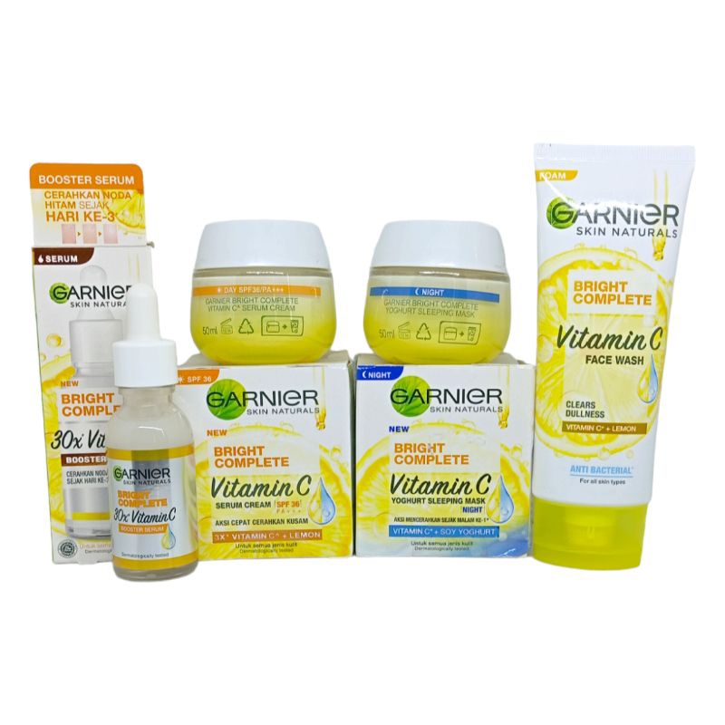 Paket Garnier Vitamin C Bright Complete 4 in 1