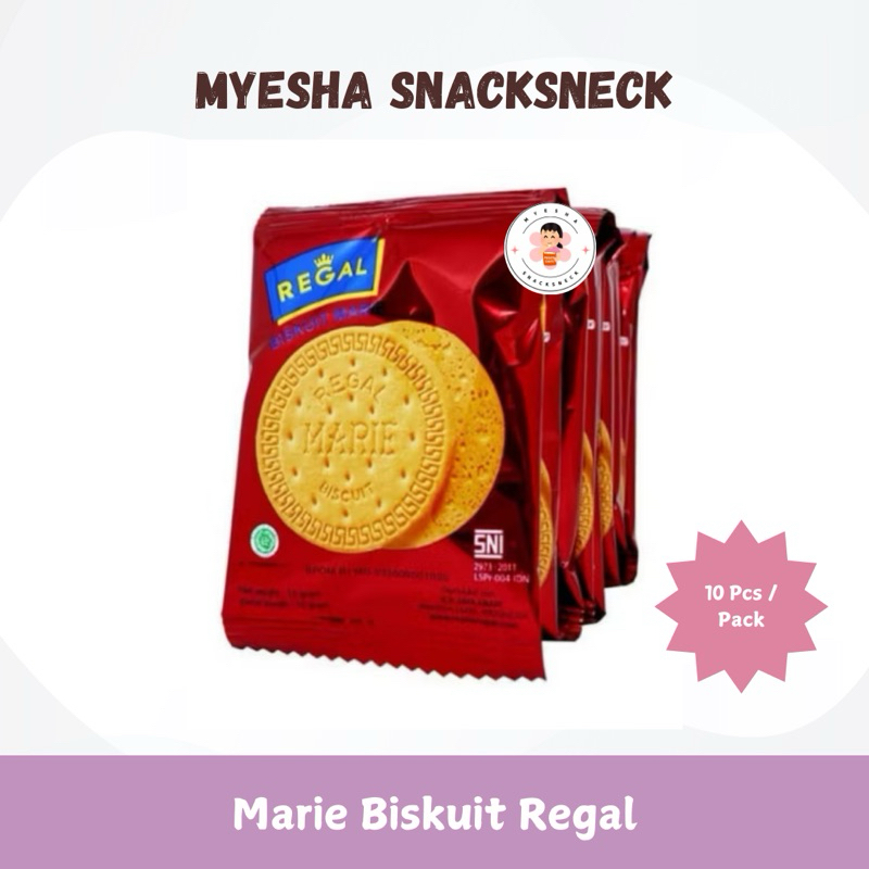 

Marie Biskuit Regal Renceng Isi 10 Pcs / 12gr