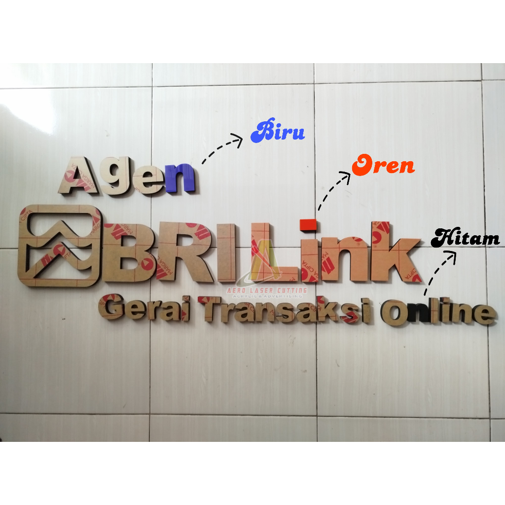 AGEN BRILINK GERAI TRANSAKSI OONLINE/AGEN BRILINK AKRILIK MURAH/GERAI TRANSAKSI ONLINE/LOGO AGEN BRI